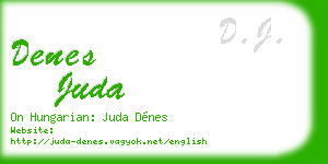 denes juda business card